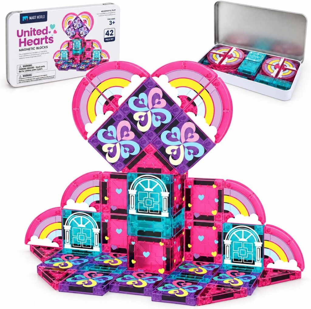 Mini Magnetic Tiles Travel Set, Magnetic Building Blocks with Storage …