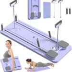 JANUA Pilates Board – Pilates Reformer Set, Multi-Purpose Foldable Pilates Reformer Board for Home, …