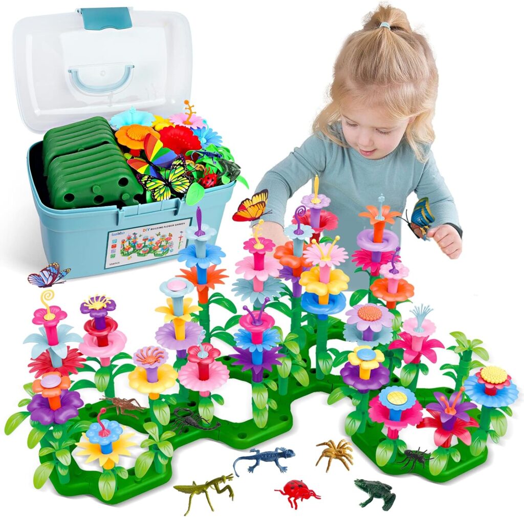 Birthday Toys Gifts for 2 3 4 5 6 Years Toddler Girls, Insect Flower G…