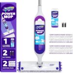 Swiffer PowerMop Mopping Kit for Floor Cleaning, Set Includes 1 Power Mop, 2 Replacement Pads, 1 Liq…