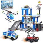 City Police Station Building Sets, 601PCS Police Building Kit Toys wit…