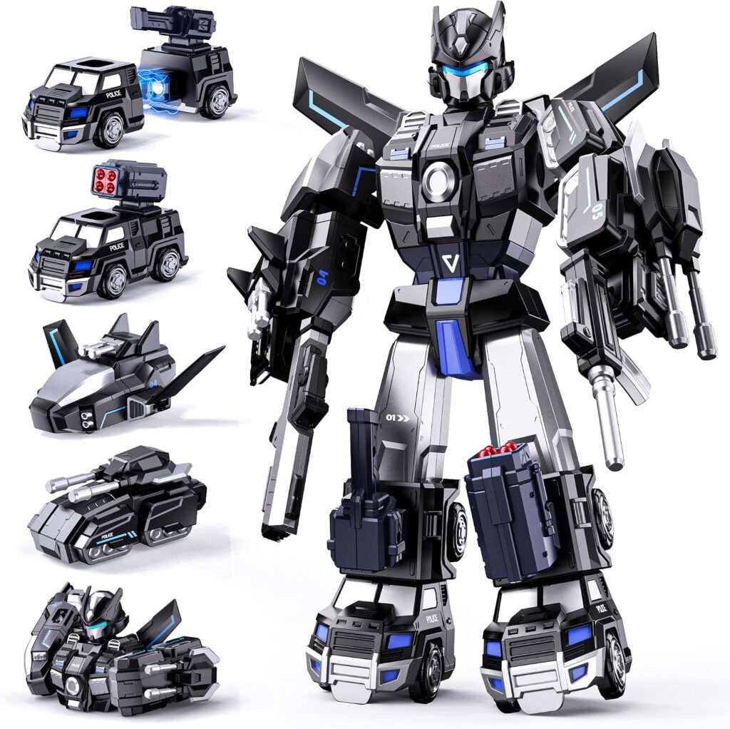 Transform Toys for Boys 4-6 6-8, Magnetic Robot Toys 4 5 6 Year Old Bo…