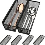 Smgmg Silverware Drawer Organizer, Silverware Organizer for Drawer, 6 Pack Utensil Organizer for Kit…