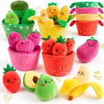 SAIMAND Baby Toys 6-12 Months,16PCS Montessori Plush Sensory Play Food…