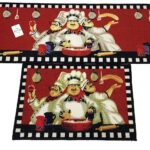 Non-Slip Rubber Backing Carpet Kitchen Mat Doormat Runner Bathroom Rug 2 Piece Sets,15″x47″+15″x23″ …