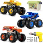 Take Apart Monster Truck Toys for Kids 3 4 5 6 7 8 Year Old Boys – STE…